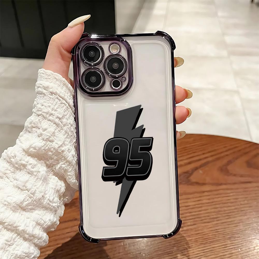 2026 New McQueens Plating Phone Case For iPhone 17 16e 16 15 14 13 12 11 Pro Max X XR XSMax 7 8 Mini Air Plus Anti-Fall Airabag