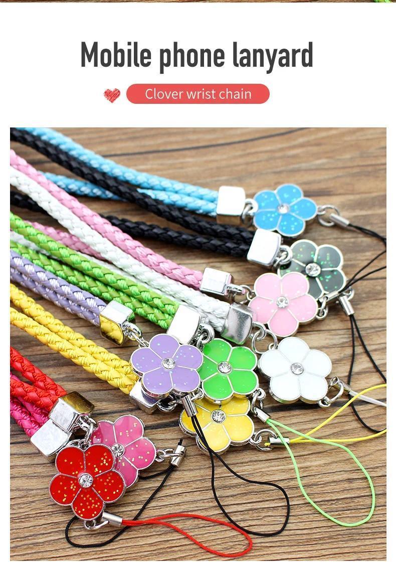 Multicolor Phone Charm Strap - Short Braided String, Anti-Lost Lanyard for Phones/Cameras, Keychain Gift Accessory