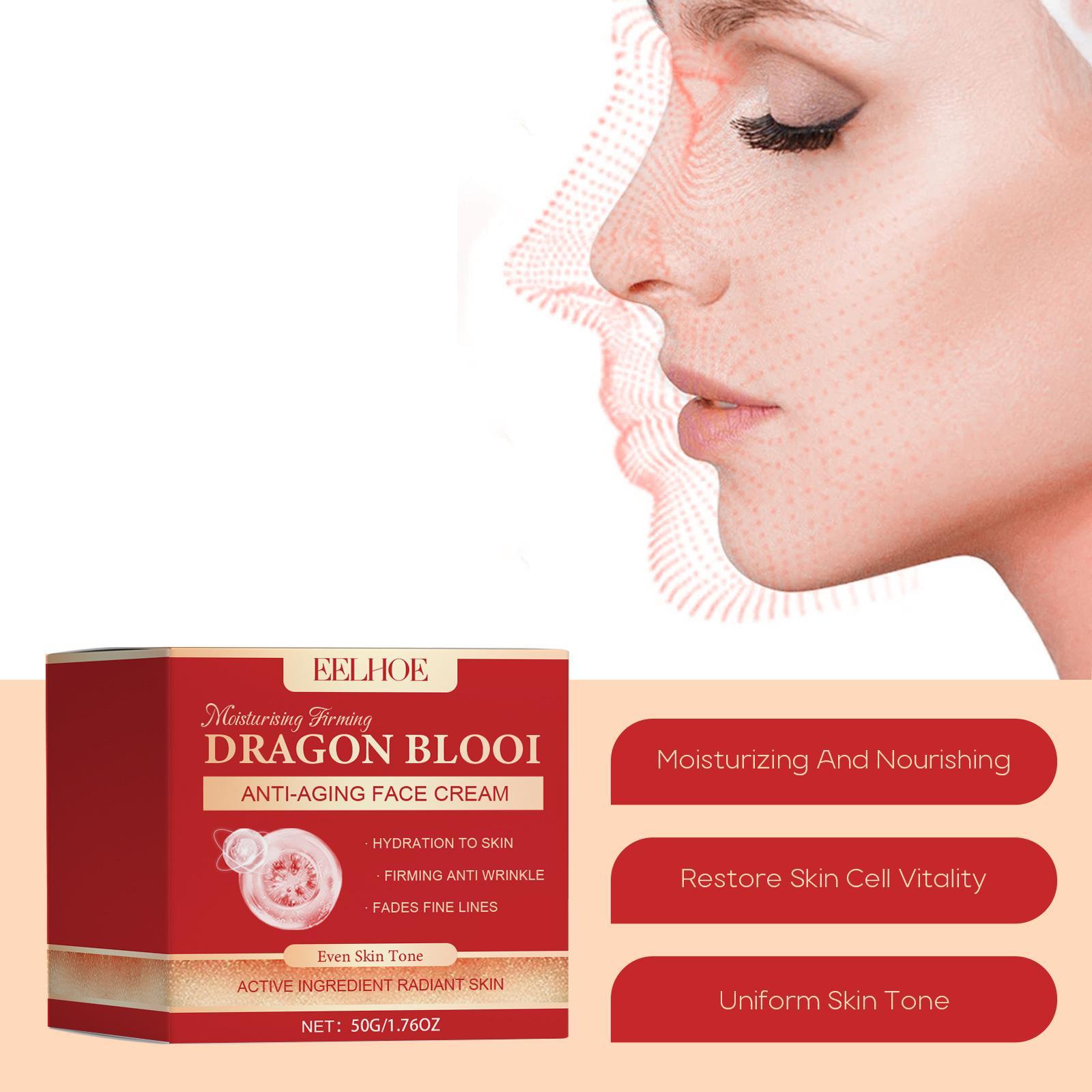 Dragon's Blood Moisturizing Facial Massage Cream, Firming Cream, Face Tightening Cream, 2 Counts/set Hydrating Face Cream, Face Lotion for Women & Men, Skin Care Product