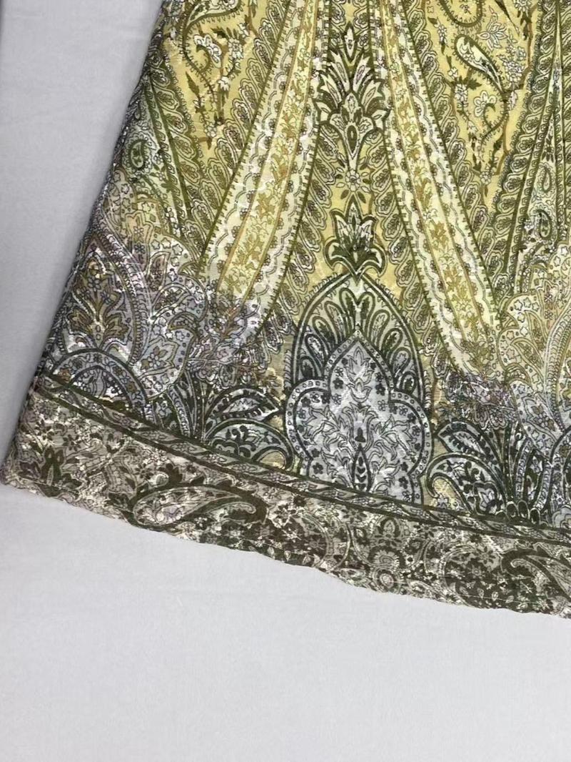 Women's All Over Print Long Sleeve Dress, Elegant Long Dress for Party Holiday Wedding Guest, Ladies Clothes for All Seasons