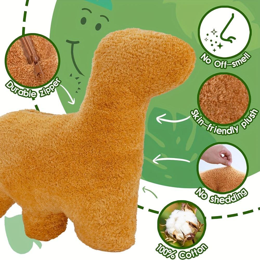 Dinosaur Design Plush Toy Set, 1 Stegosaurus Stuffed Toy with 3 Small Dinosaurs, Super Soft Fluffy, Cute Plushies for Teens, Pets and Adults, Gift Men and Women, Soft Stuffed Animal