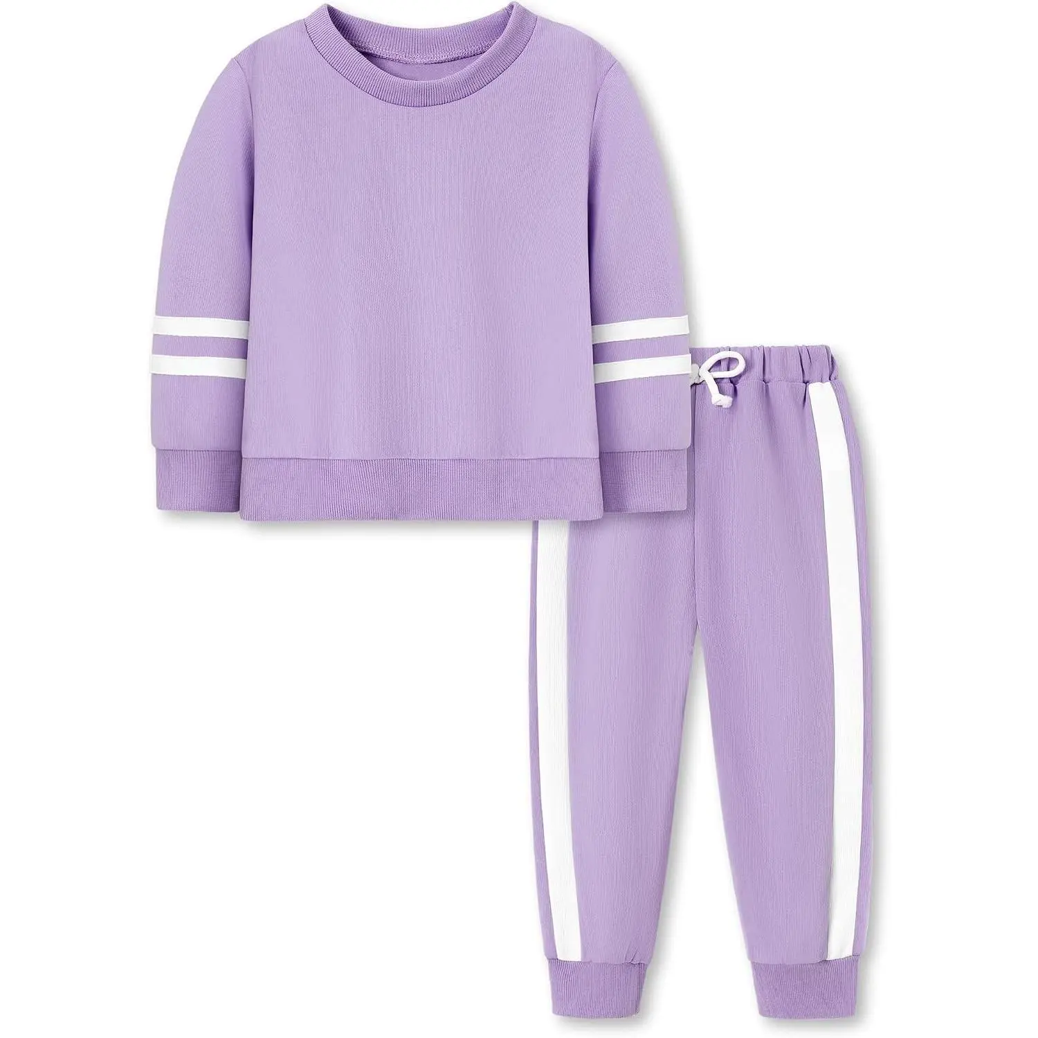 Toddler Girl Clothes Fall Outfits Girls 2 Pcs Sweatsuit Set 18M-6T Toddler Girls Fall Winter Outfits, Long Sleeved Pullover Sweatshirt Tops + Sweatpants Casual Toddler Sweatsuits Sets