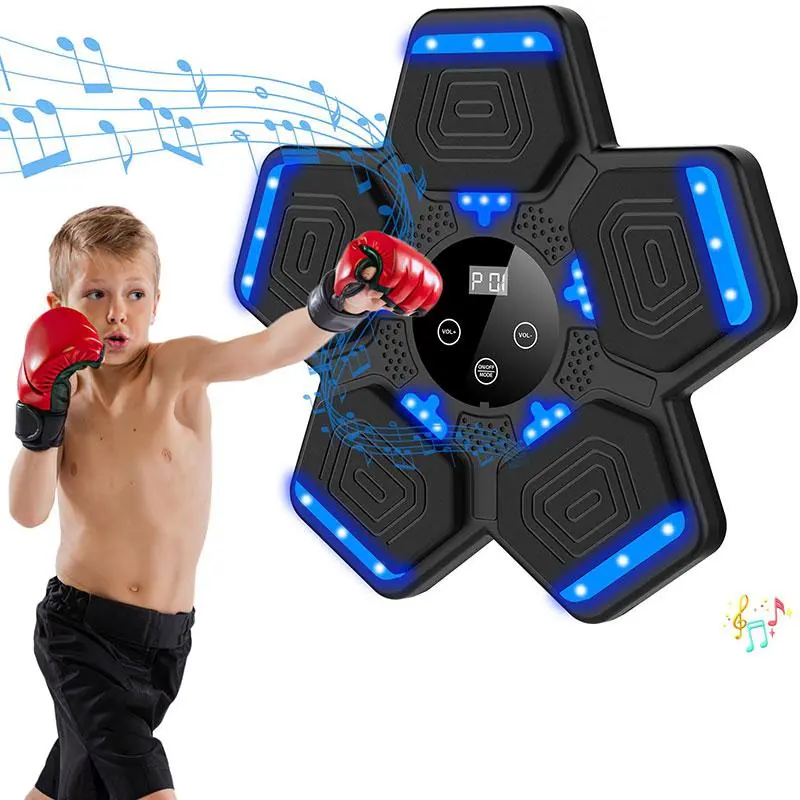 Music Boxing Machine, Bluetooth-compatible Smart Boxing Training Machine, Wall Mount Boxing Machine for Kids Adult, Boxing Target Workout Equipment for Home