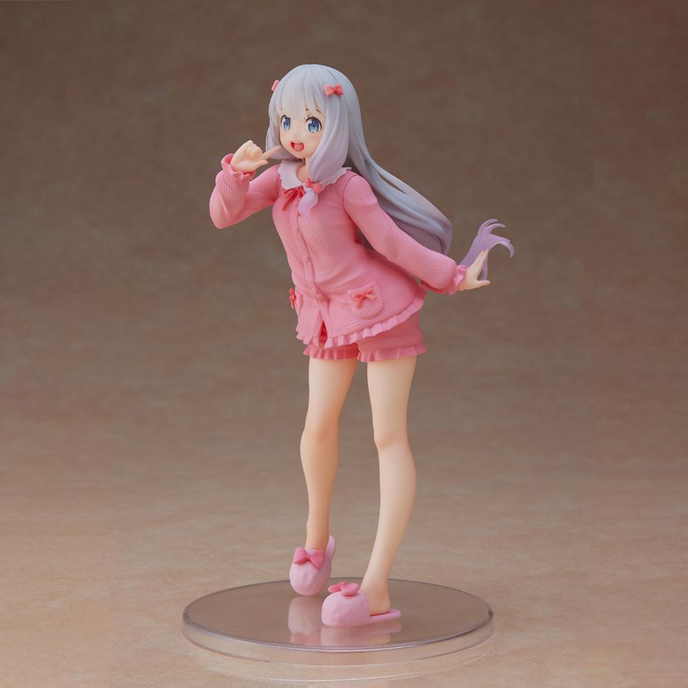 20CM Anime Lzumi Sagiri Figure Pink Pajamas Action Figure PVC Kawaii Girl Model desktop ornaments Collection Dolls Toys Gifts