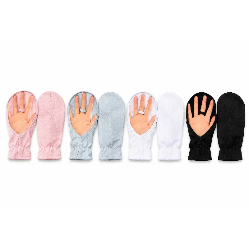 【Great Summer Finds】4pcs-Sun Protection Gloves Ice Silk Thin Fingerless Driving Gloves Summer Short UV Protection Hand Cover Cycling Motorcycle Arm Sun Sleeves Outdoor Anti UV Wrist Handwear Lightweight Breathable Accessory
