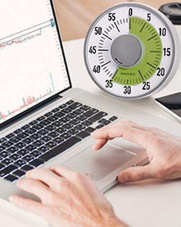 60-Minute Visual Countdown Timer, 7.5-Inch Oversize Classroom Visual Timer for Kids and Adults, Durable Mechanical Kitchen Timer Clock with Magnetic Backing (Blue)