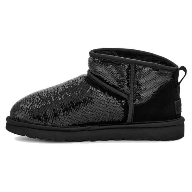 UGG Wmns Classic Ultra Mini Boot 'Mirror Ball Black' 1151616-BLK