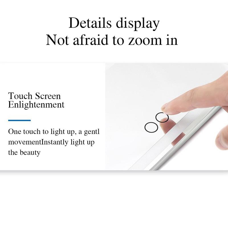 Car LED Makeup Mirror, Rechargeable Car Sun Visor Mirror, Dimmable Touchscreen Auto Vanity Mirror, Car Interior Accessories,car decor,boujee car accessories