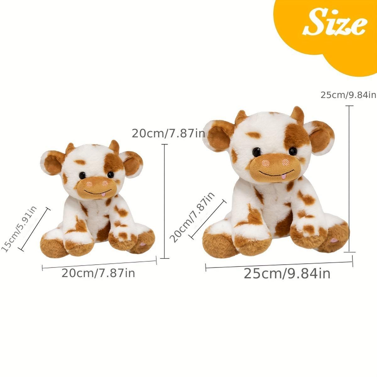 Cow Design Plush Toy, Huggable Stuffed Animal, 1 Count Cute Glow in the Dark Cow Plush Doll, Lighting Up, Birthday Gift for Teenagers, Home Decor