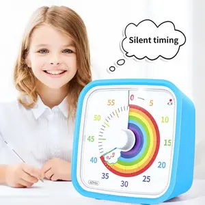 60-Minute Countdown Timer with Case, Digital Timer for Kids and Adults, Silent Low Battery Alert, Kitchen, Study, Classroom, Meeting Timer