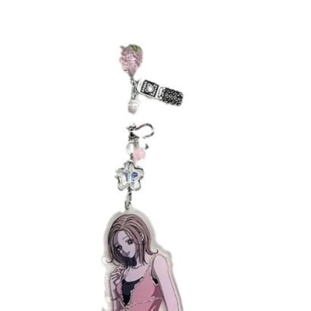 Anime NANA Figure Keychain Komatsu Nana Oosaki Nana Phone Chain Backpack Pendant Keyring Decorative Accessories Ornament