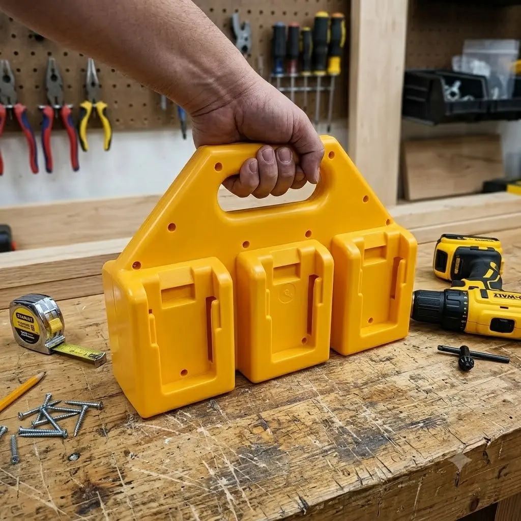 Dewalt 18v/20v Battery Organizer Rack, Tool Organizers, PC Material, Durable Heat-Resistant, Ideal for Workshop, Garage, Tool Box, Vehicle Accessories