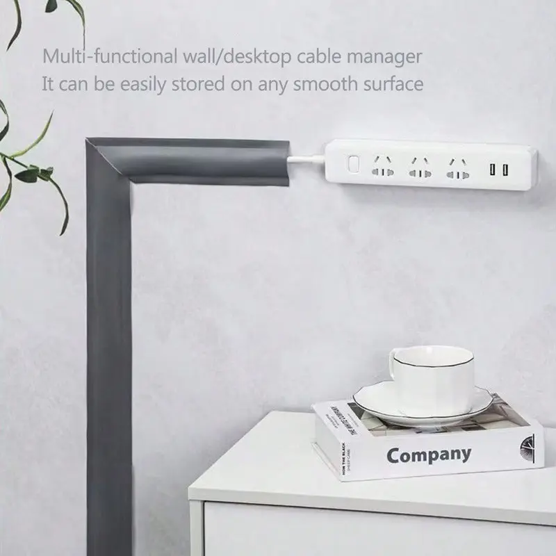 PVC Soft Wire Channel, Wall-Mounted Cable Management Rack, Net Line Electrical Outlet Organizer, Beautify Wall Cable Organizer, Wire Organizers