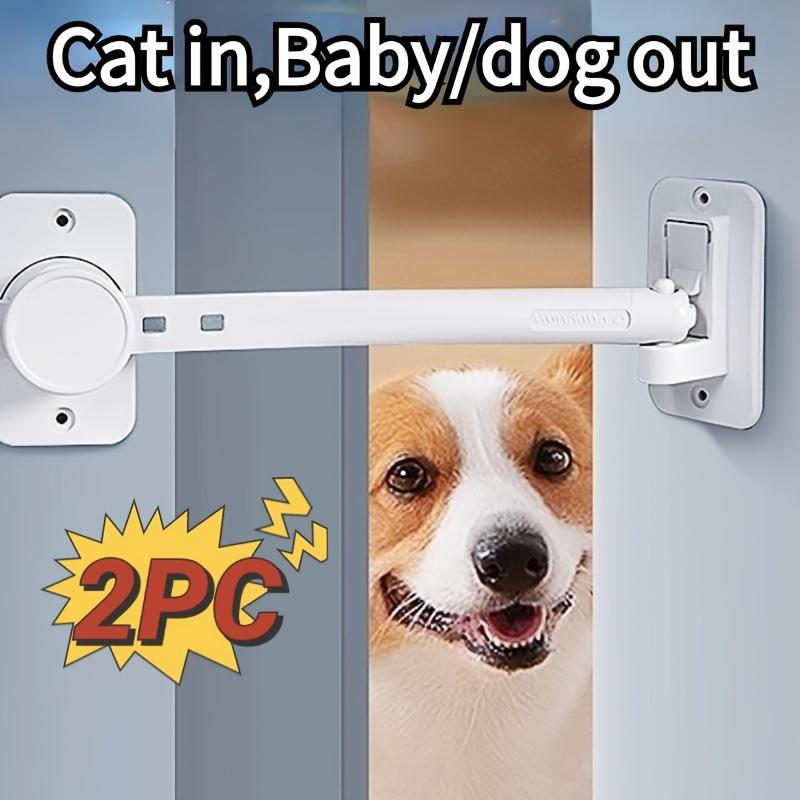 2pcs Pet Safety Door Latch - Adjustable Anti-Theft Finger Clip Guard for Dogs & Cats, Easy Entry Access, Door Stopper, Door Lever Handle, Lock