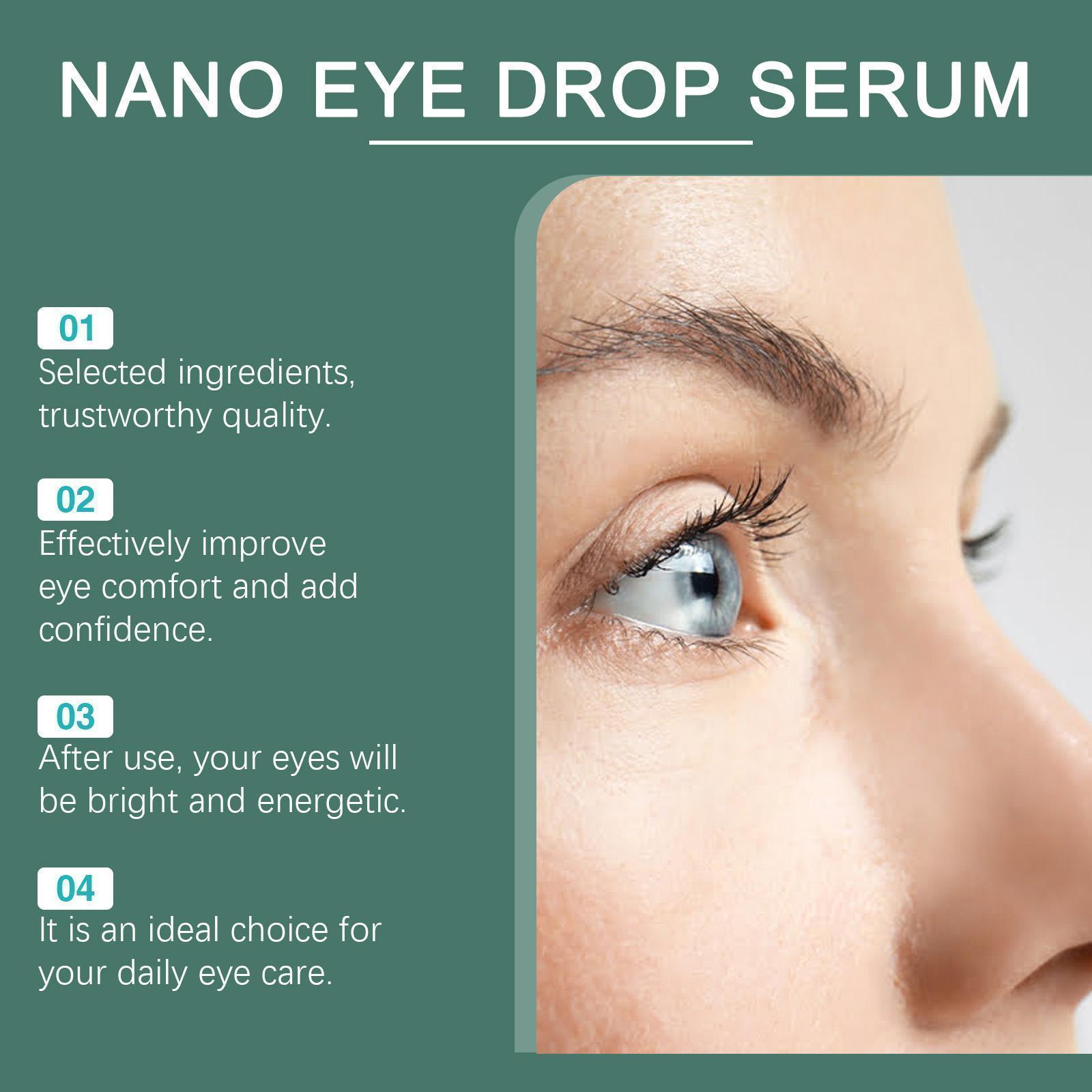 Nano Eye Drop Serum, Gentle Moisturizing Eye Serum, Eye Care Product for Women & Men, Daily Eye Care Essence for Daily Use, Hydrating, Eye Care Formula, Eye Repair Cream gotas de Moisture