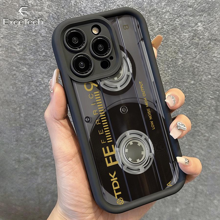 Vintage Cassette Tape Phone Case for iPhone17Pro Max/11/12/13/14/15/16/17/XS  features a precision-cut design for a snug fit, providing comprehensive protection.Cassette Echoes Memory