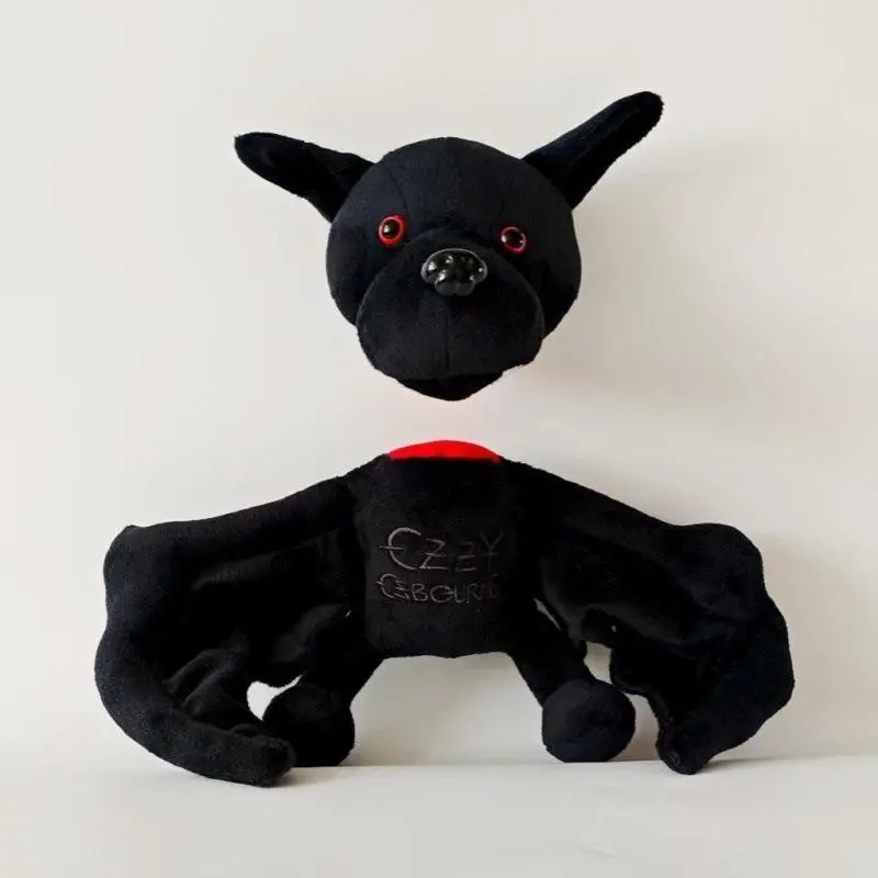 New Ozzy Osbourne Bat-Biting Plush Toy, Detachable Head Batman Stuffed Animal, Soft and Cozy Plushie for Kids and Collectors, Cuddly Stuffed Animals