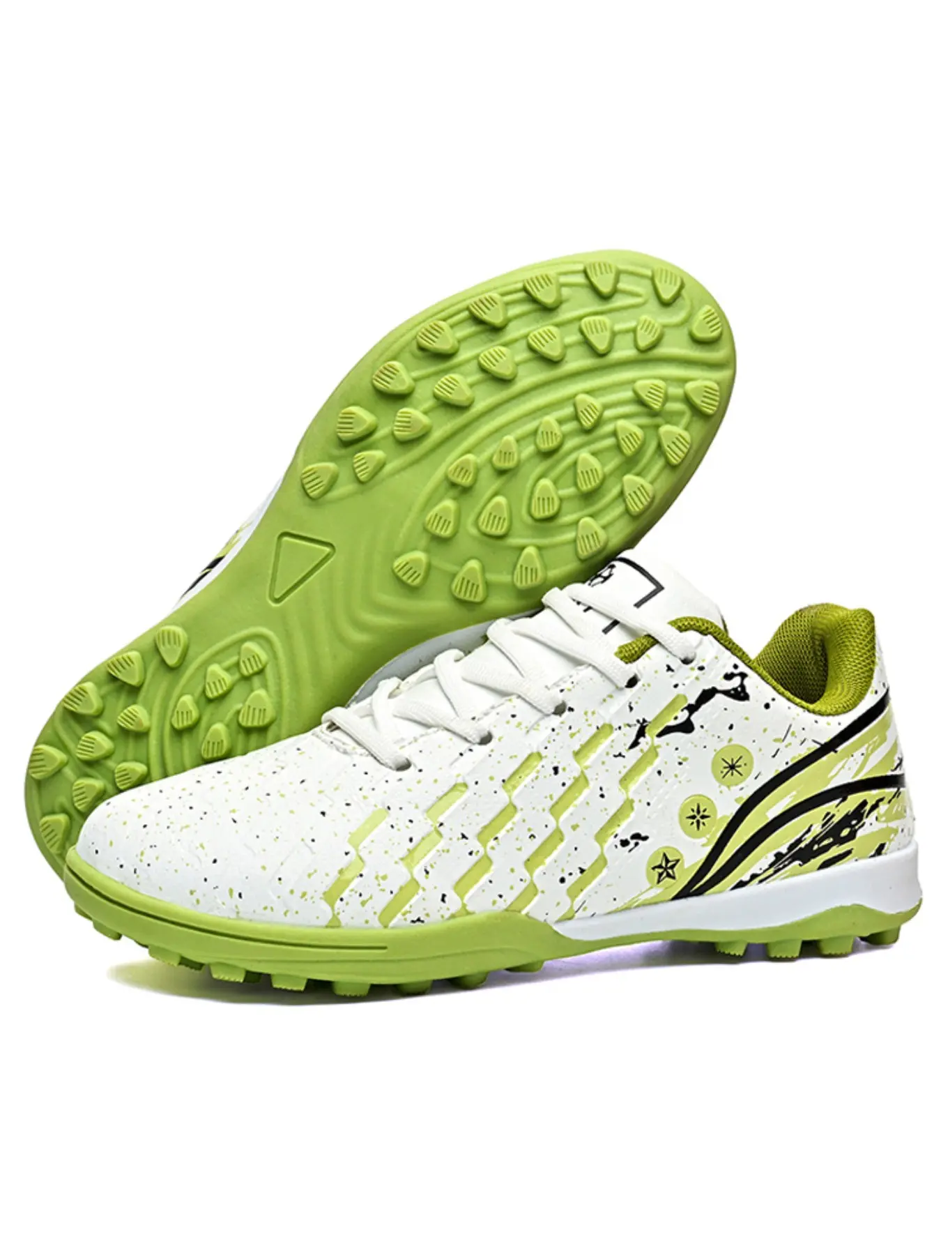 Youth Professional TF Football Cleats, Outdoor Training & Match Soccer Boots, Artificial Grass Sports Shoes, Unisex Student Soccer Shoes