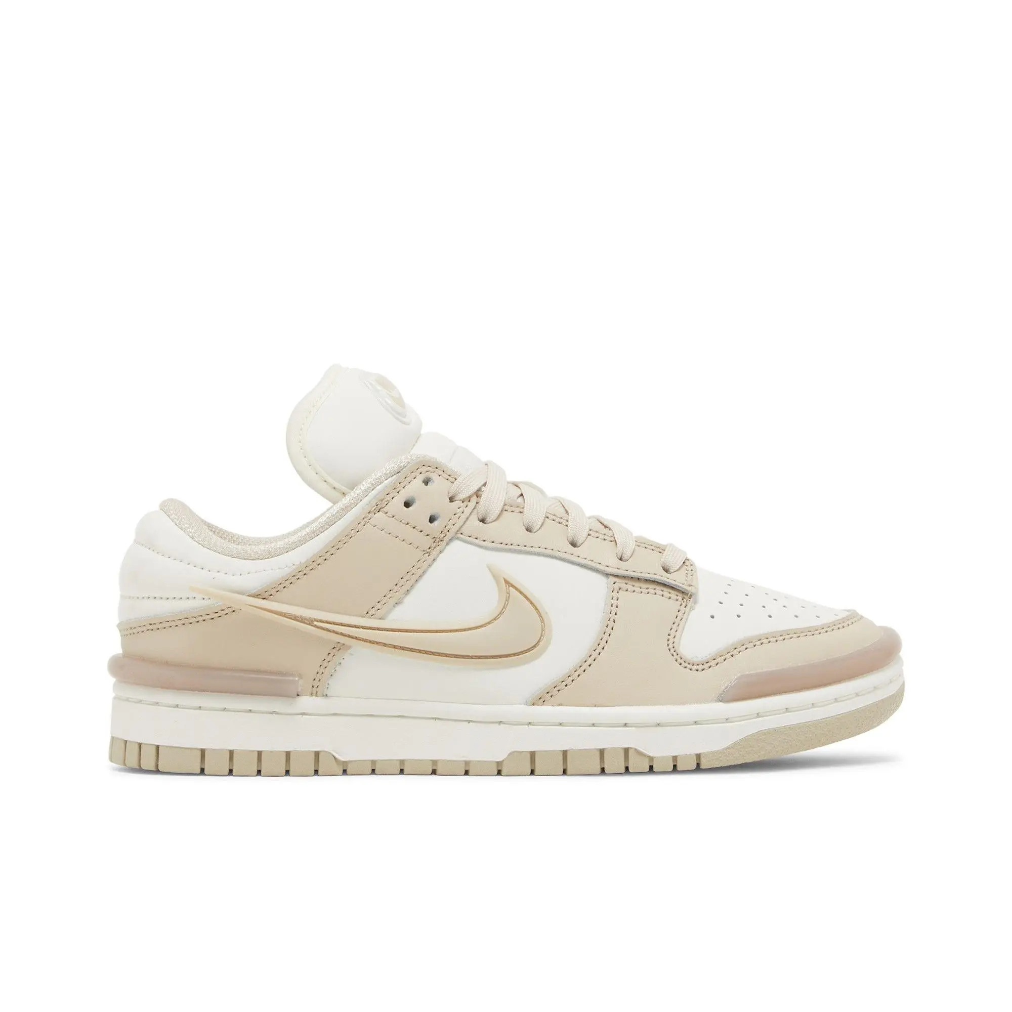 Nike Womens Dunk Low Twist 'Sanddrift' (women's sizes) Coconut Milk/Sanddrift/Pink Oxford/Sail sneakers DZ2794 102