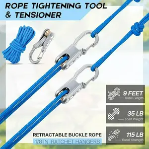 【DealsForYouDays】Retractable Buckle Rope-Adjustable Ropes 2026 New Rope Roller with Accessory Cord - Easy Secure Tie Down for Outdoor,Camping, Marine Rope,and Boating Guy Lines ,Tools Gadgets,Truck Stuff ,Car Essentials