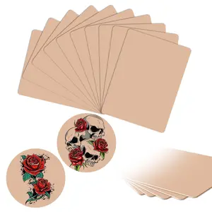 3mm Professional Tattoo Practice Skin - 10-Pack of Thick Realistic Silicone Sheets (7.8"x5.9") - Ideal Fake Skin for Tattoo Machine Training, Perfect for Beginners & Advanced Artists