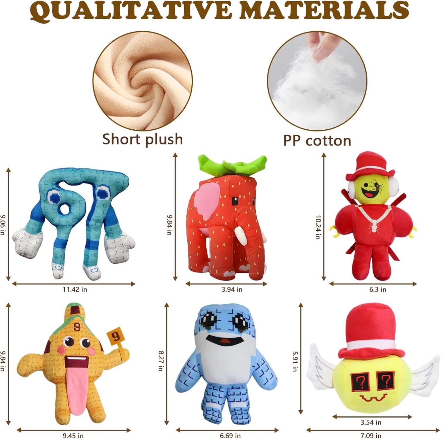 2Pcs Brainrot Plush Toy – Viral Soft Stuffed Animal for Game Fans, Funny Home Decor Couch Accessory, Cute Gift for Collectorsv