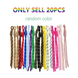 20pcs Nylon Rope Set, DIY Handmade Braiding Kit, Backpack Decoration Hanging Accessories, Craft Supplies for Creative Projects