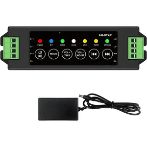 STUODIOFINIX 4- Mini  Amplifier 120w for Passive Speakers with TWS,AUX,MIC,USB, Part,Suitable for Wall/Ceiling/Marine/Bookshelf Speakers