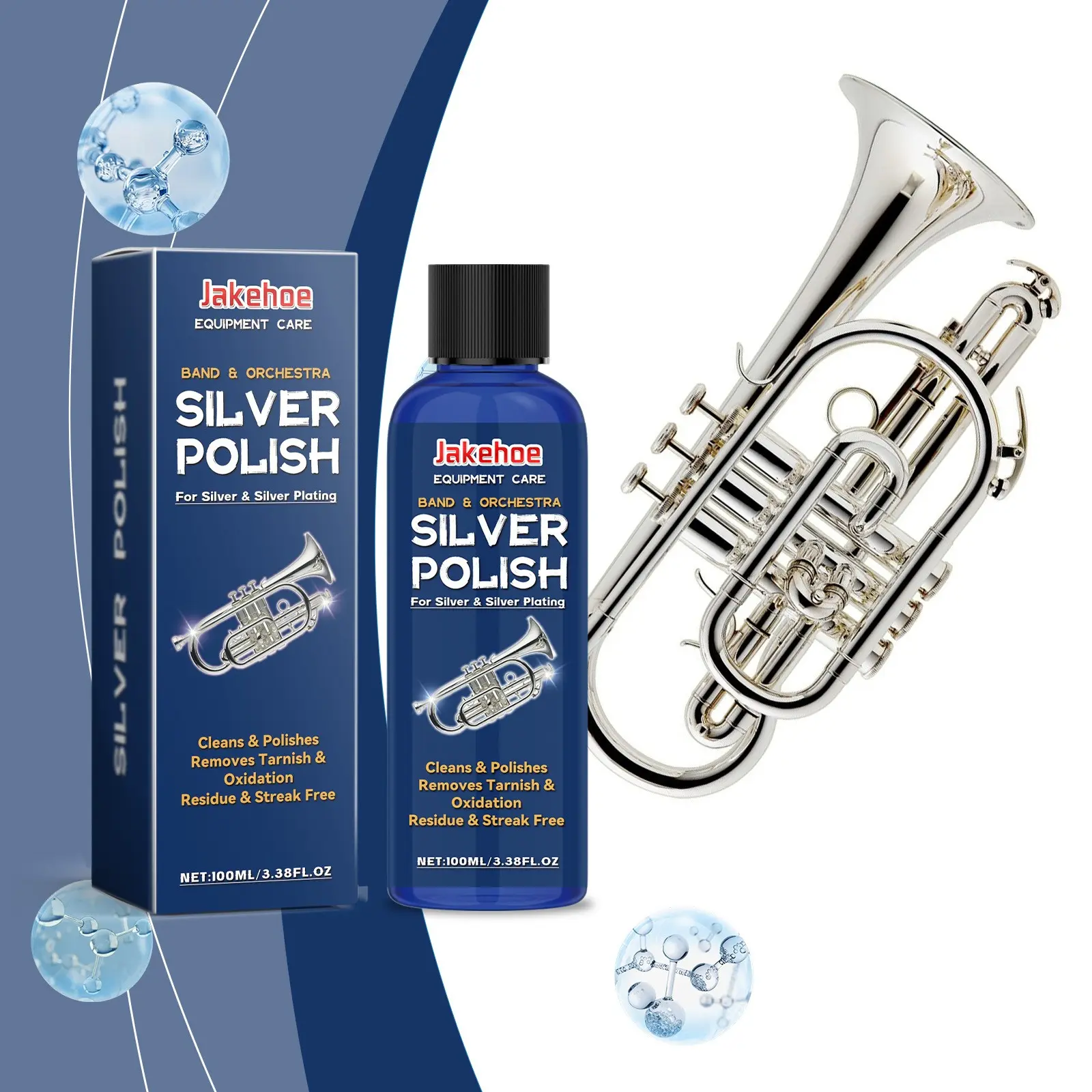Silver Polish Suitable For Cleaning Maintaining Polishing And Refurbishing Silver Jewelry And Silver Plated Musical Instruments