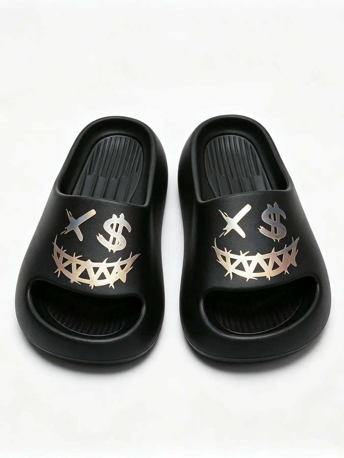 Money Smile Slippers, Hip Hop Trend, Cloud-Like Shock Absorption, Teen Street Style Sandals, Casual Eva Material, All Seasons