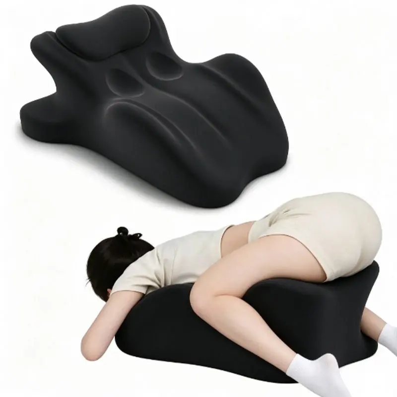 Winter New Crawling Sleep Pillow, Ergonomic Design, One-Piece Memory Foam Fill, Non-Slip Base, Essential for Bed Phone Reading