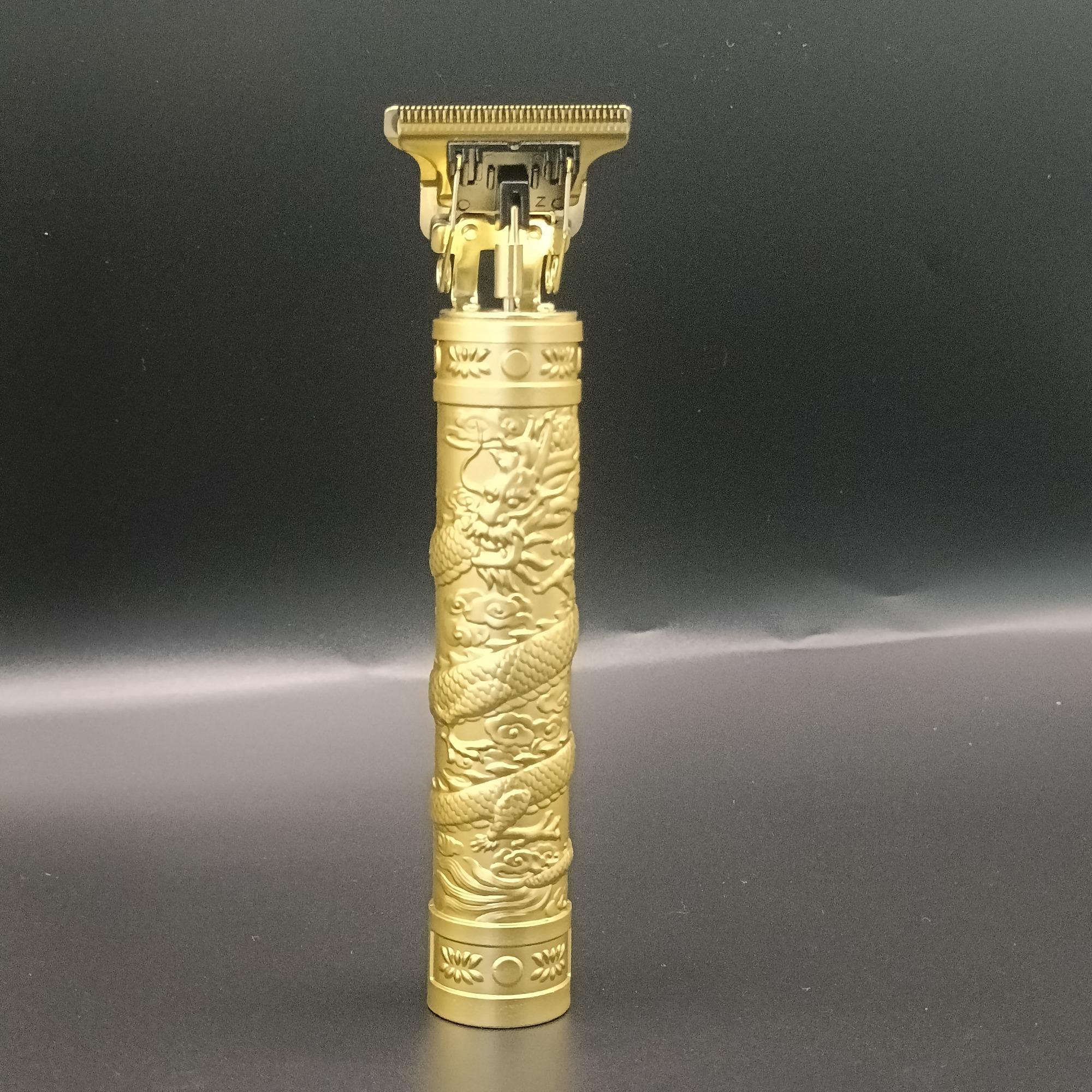 Electric Hair Trimmer Kit, Engraving Pattern T-blade Multifunctional Portable Rechargeable Hair Clipper Set with Display, Hair Styling Tools,Electrical Gadgets, USB Rechargeable Clipper