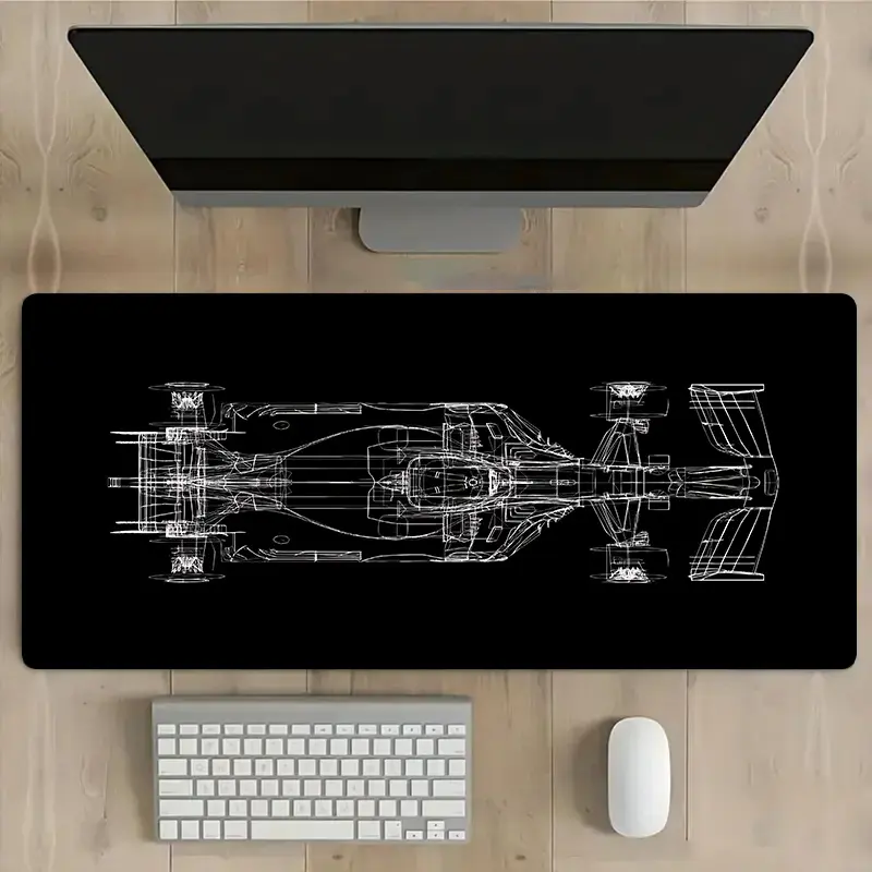 LARGE DESIGNED WITH A RACING MOTIF IS PERFECT FOR USE IT FEATURES A BASE PROVIDES PRECISE TRACKING AND IS MAKING IT AN EXCELLENT GIFT FOR ENTHUSIASTS AND GAMING MOUSE PAD LARGE MOUSE PAD DESK MAT NON-SLIP WASHABLE STYLISH SOFT ULTRA-SMOOTH SUITABLE F