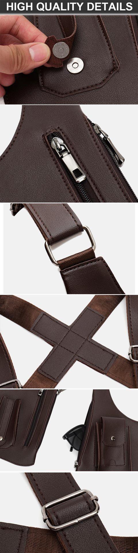 Double Shoulder Armpit Bag, Anti-Theft Hidden Underarm Strap Wallet Pocket Holster Phone Leisure Double Shoulder Pouch