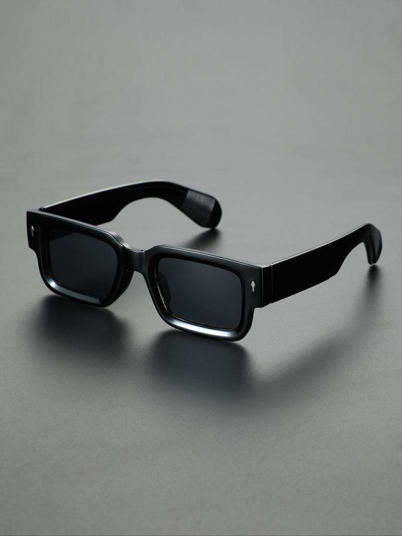 Men's Square Frame Sunglasses, Trendy Casual Sunglasses for Everyday Use, Fashion Accessories for Outdoor Activities, Square Frames Sunglasses