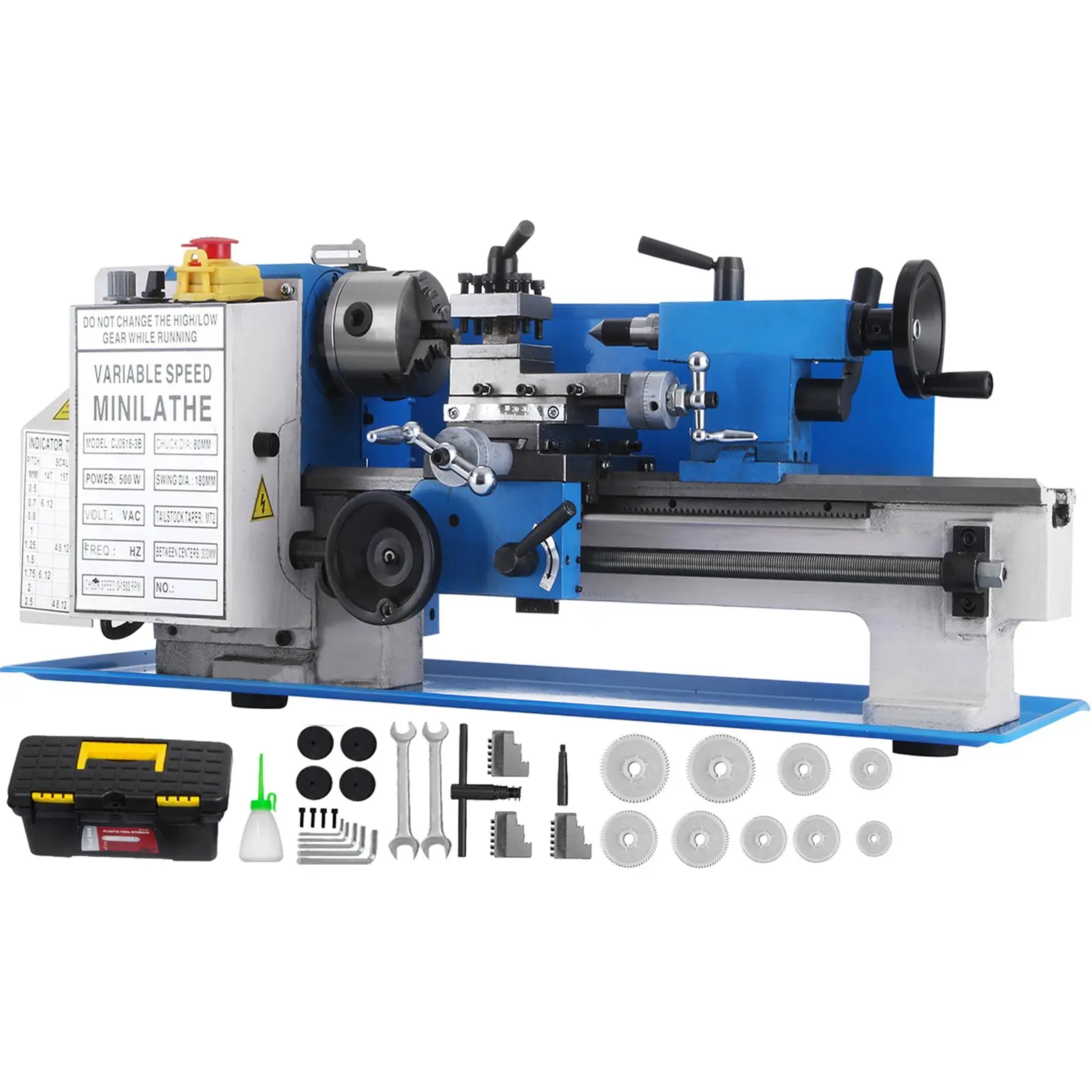 【DealsForYouDays】VEVOR 7x12" 400W Precision Mini Metal Lathe Variable Speed 2250RPM