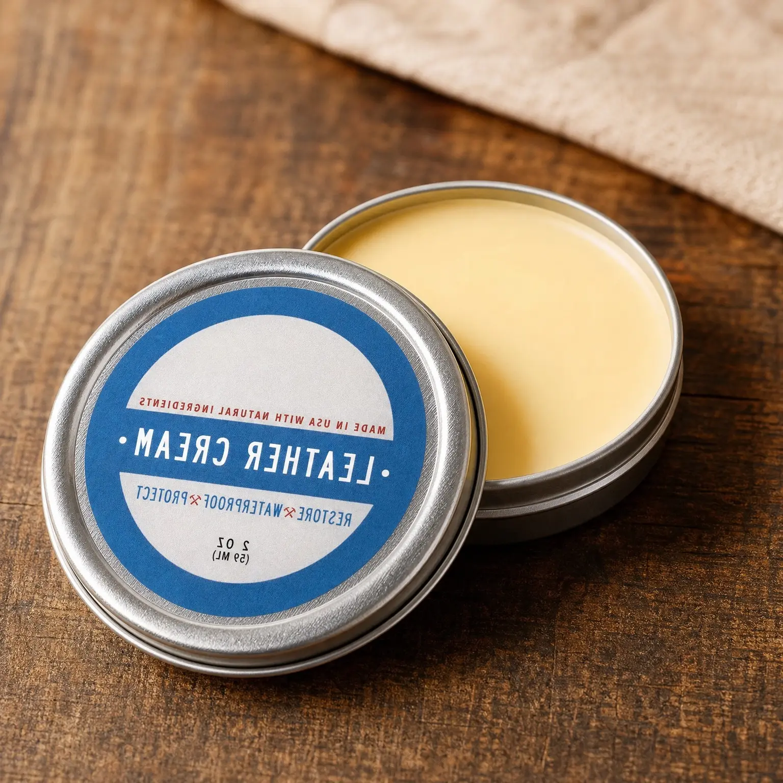 Leather Cream with Beeswax for Shoes, Boots & BagsGift