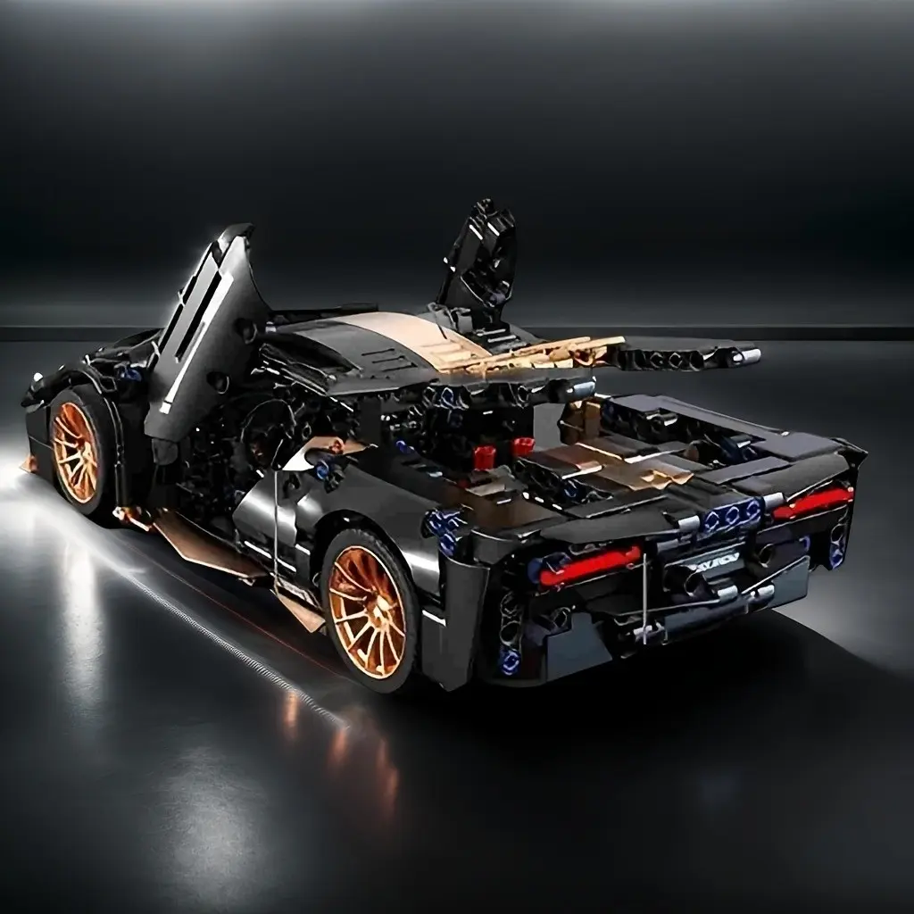 2026 Limited Edition Gold Sports Car Model Building Kit, Fun Assembly, Luxury Gift for Birthday/festive Occasions, Men's Trendy Toy, Model Building Set