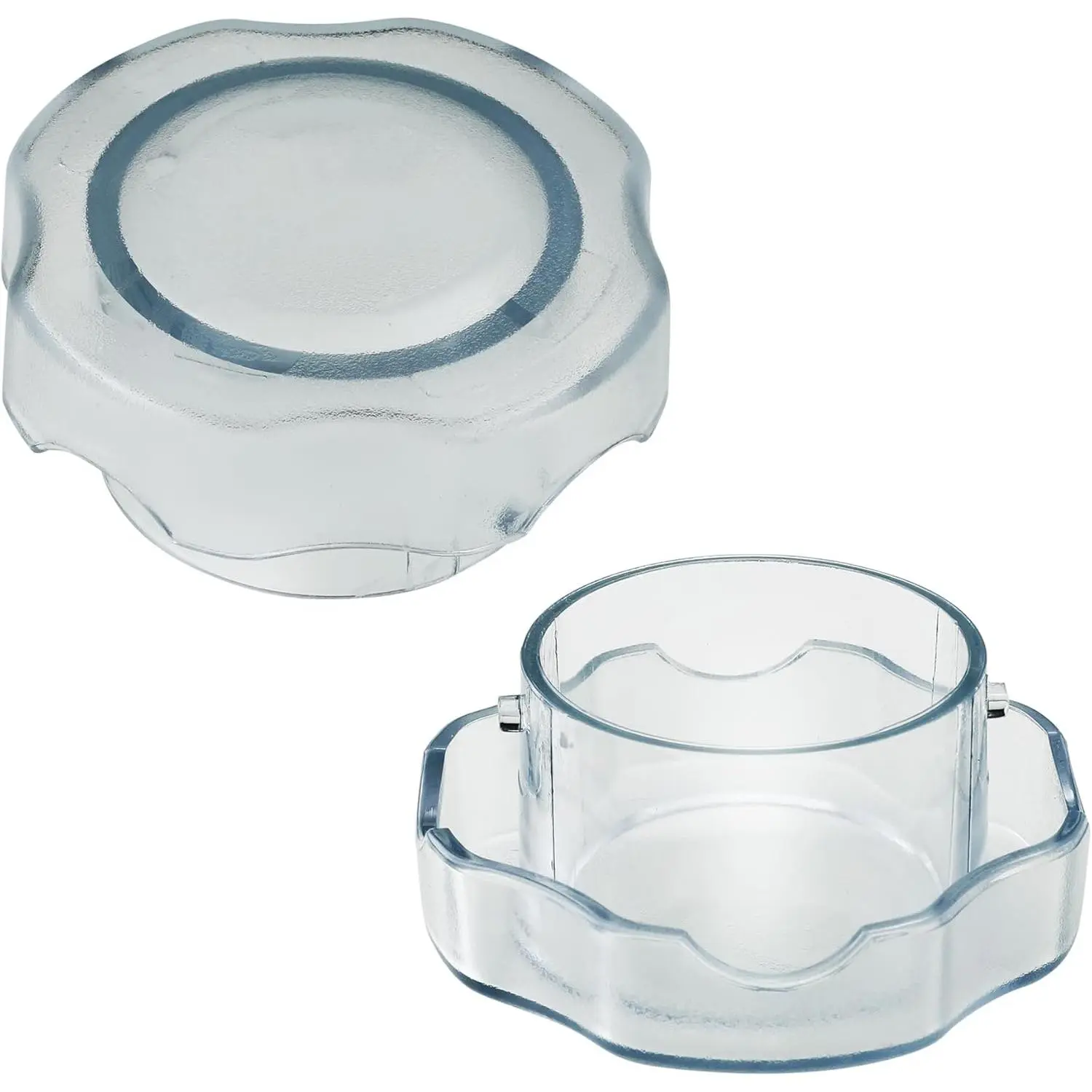 2 Packs Lid Plug  for Vitamix 64oz Low Profile Container |  clear plastic plug Part for Pro 750 Model, VM0158, VM0103, 7500 Series, Fits for Vitamix 300 Professional Series