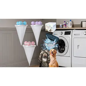 Pet Hair Remover for Laundry,Lint Catcher for Washing Machine, 2026 Upgraded Floating Hair Filter Mesh Removal, Cat and Dog Hair Washing Machine Catcher; (Mixed Color 3 Pack)Solo Hot Shop