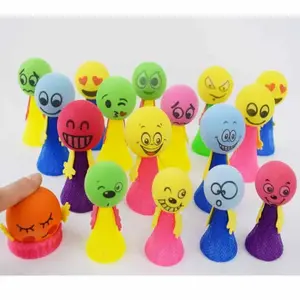 Cute Cartoon Jumping Doll Spring Toy, 10pcs Color Random, No Battery Needed, 1-2 cm Error Tolerance – Birthday Party Favors, School Prizes, Goodie Bag Fillers for Kids