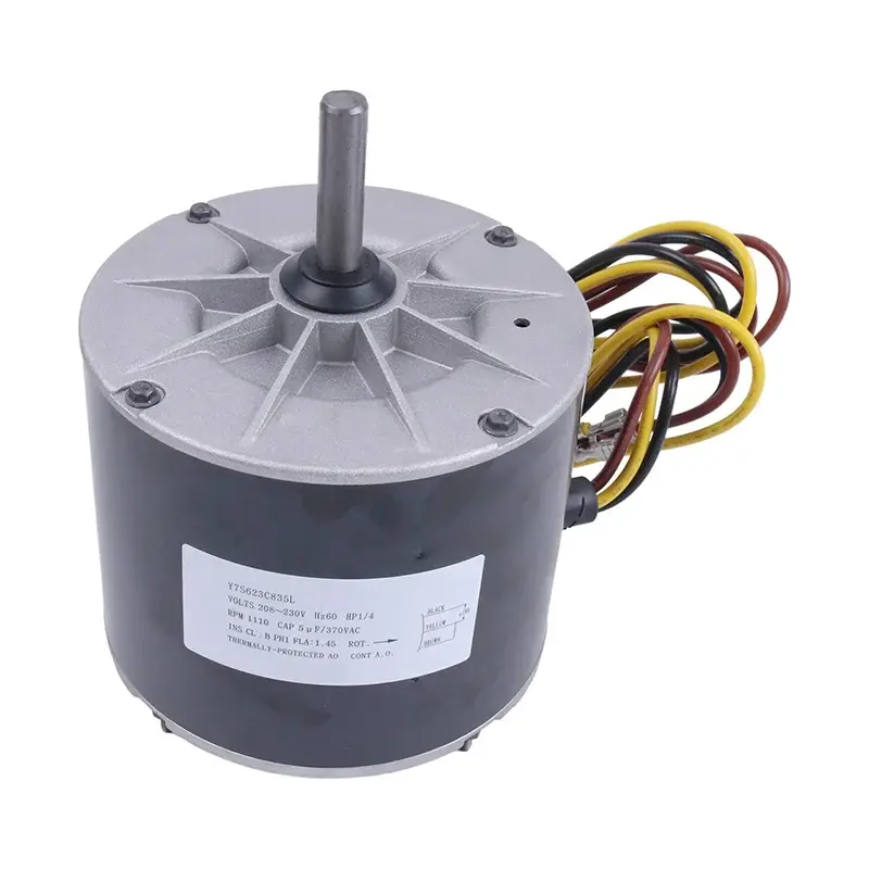 FridayParts 1/4 HP 208-230 Volt 1100 RPM Condenser Fan Motor Y7S623C835L HC39GE226 1185924 for Refrigeration Equipment
