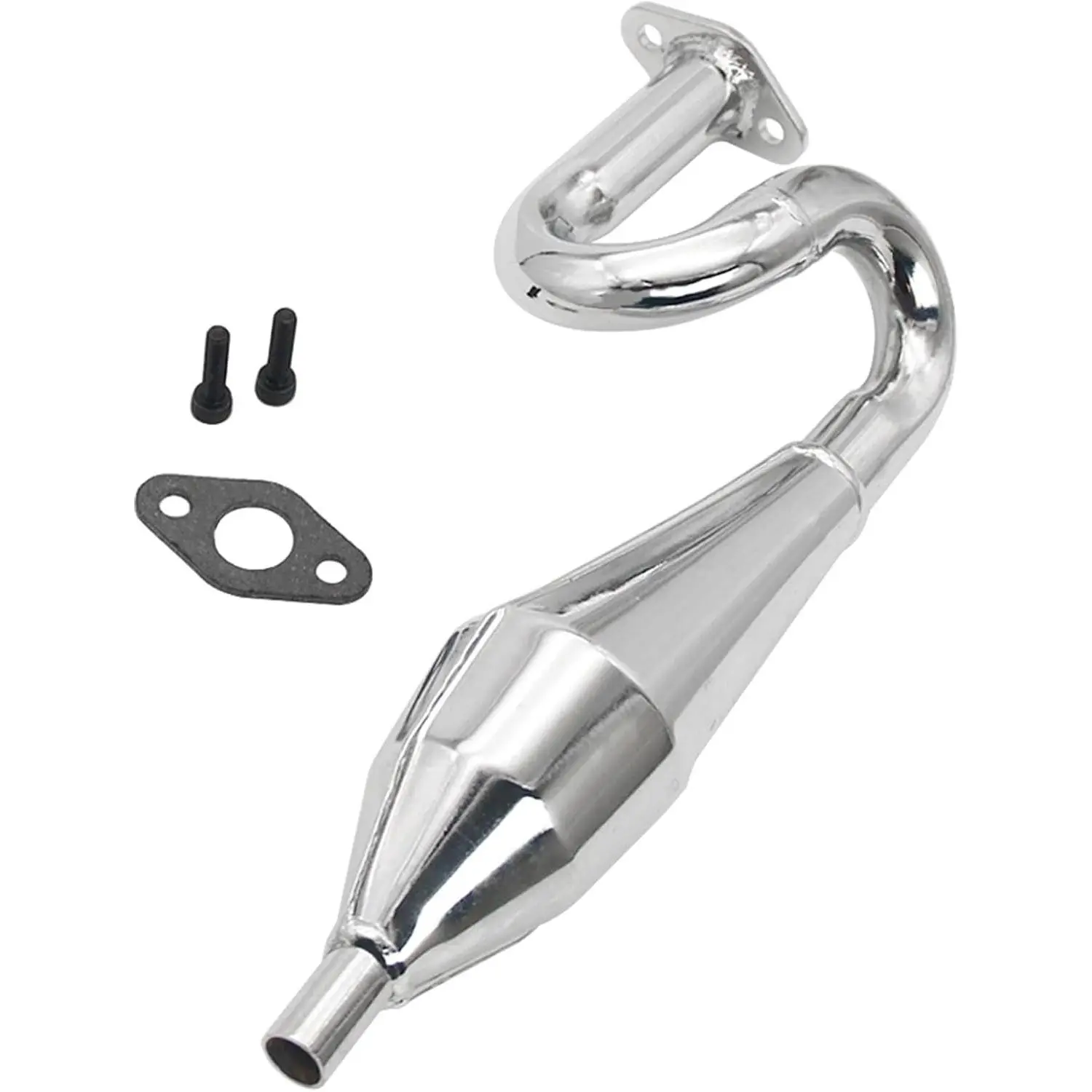 Alloy Tuned Exhaust Pipe with Muffler For 1/5 FS RACING CEN RV Fg Monster Truck