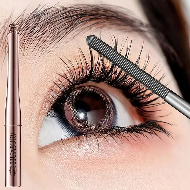 Steel Tube Mascara - Waterproof & Sweat-Proof Formula for Volu mizing, Lengthening & Curling Lashes, Precision  Perfect for Parties,Mother’s Day Gifts (Black), Festival Cosmetics, Sleek Metallic Tube, Dense Lash Application, Longlasting Wear