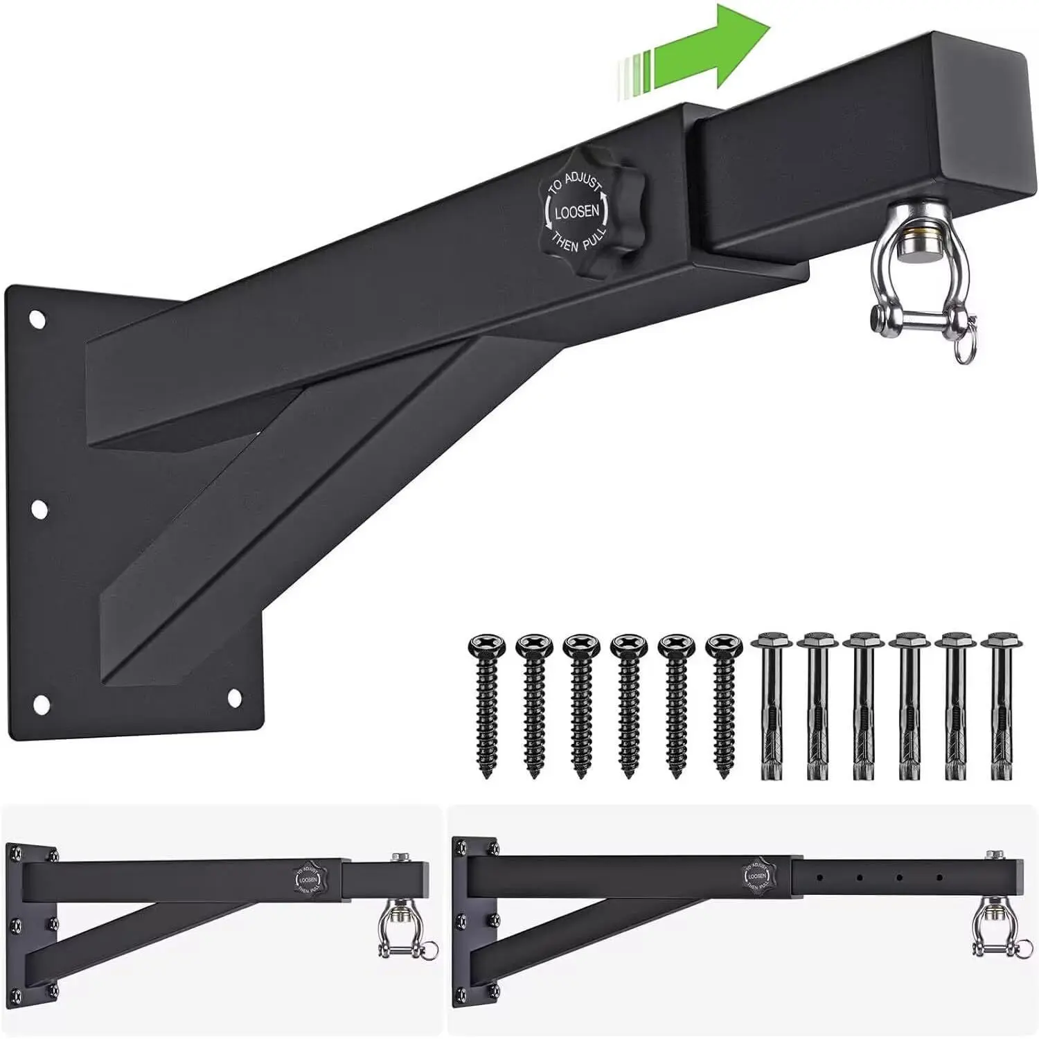 Wall Mount Heavy Bag Hanger, Heavy Duty Punching Bag Stand, Boxing Bag Bracket for Home Gym Indoor Outdoor, 800 LB Capacity