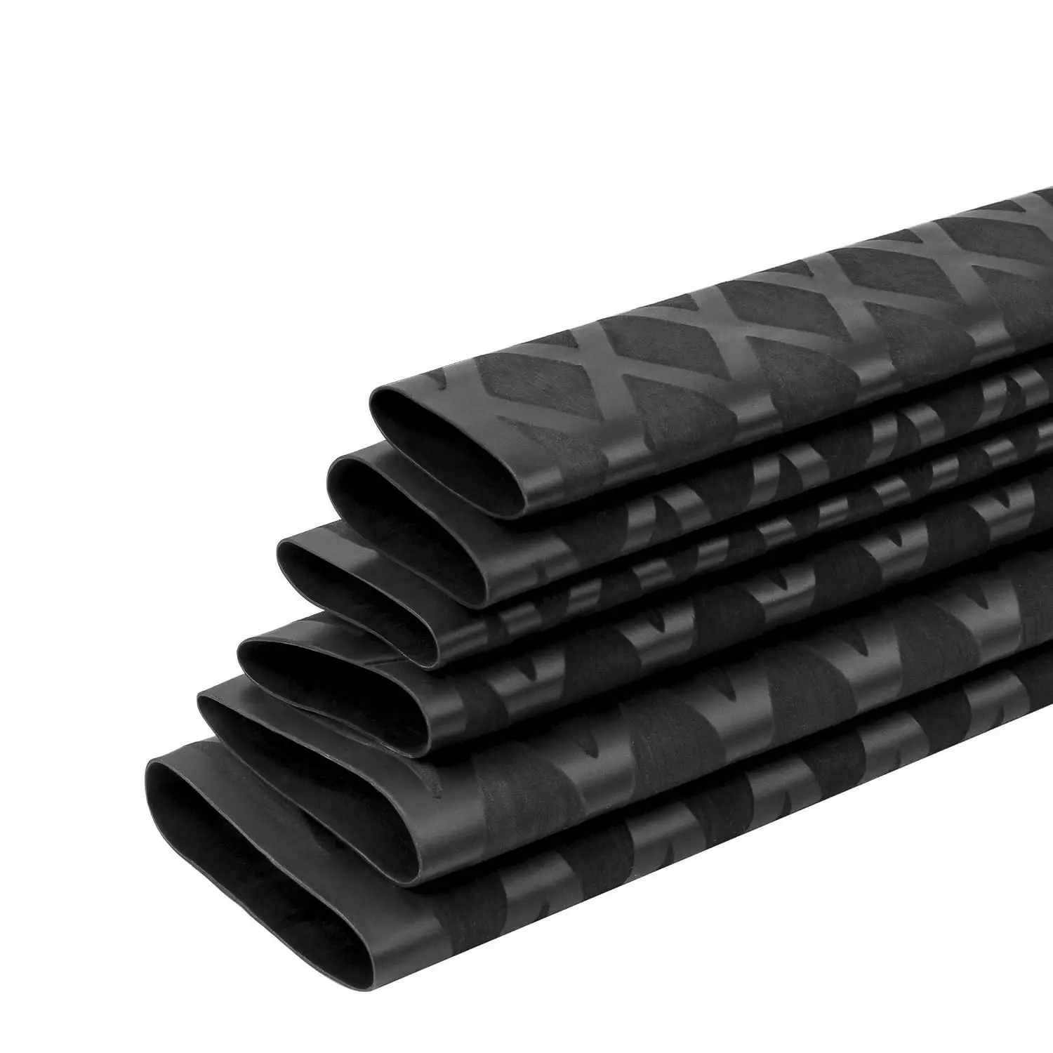 Anti-Slip Heat Shrink Tube for Rod or Handle,Black Heat Shrink Tubing Reinforced, Wear-Resistant,  (Diameter:15mm,Length:40”)