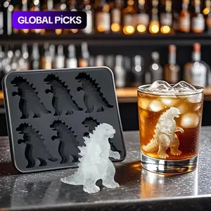 Reusable Silicone Ice Cube Mold Set, Ice Cubes Maker Shaped, 6 Pieces with Lids, Freezer-Safe Durable Easy-Release Ice Molds and Ice Cube Trays, Perfect for Whiskey Cocktails #GLOBAL PICKS
