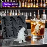 Reusable Silicone Ice Cube Mold Set, 6 Pieces with Lids, Perfect for Whiskey Cocktails, Freezer Safe, Ice Cube Trays for Freezer, Durable & Easy Release Design, Ice Molds #GLOBAL PICKS