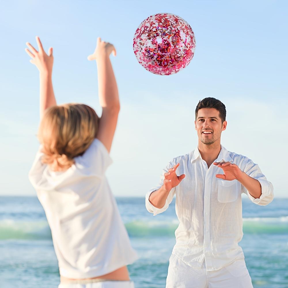 Inflatable beach balls, pool party water sports, swimming accessories.