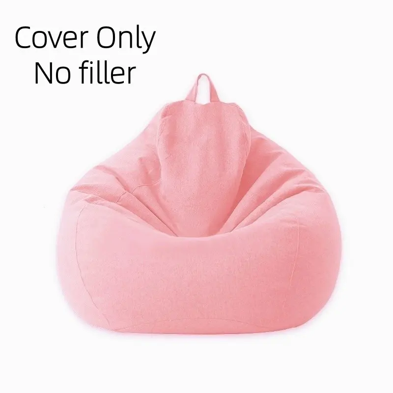 1piece Single Size Lazy Bean Bag Sofa Cover ( without filler, Only cover) Easy to Clean Relaxing Home Balcony Bedroom Living Room Fabric beanbag cover